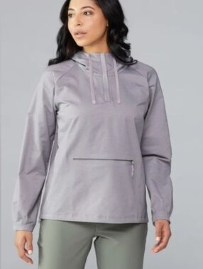 REI Cooperative Sun Up Anorak- Women's Light Grey Gray M MED Medium